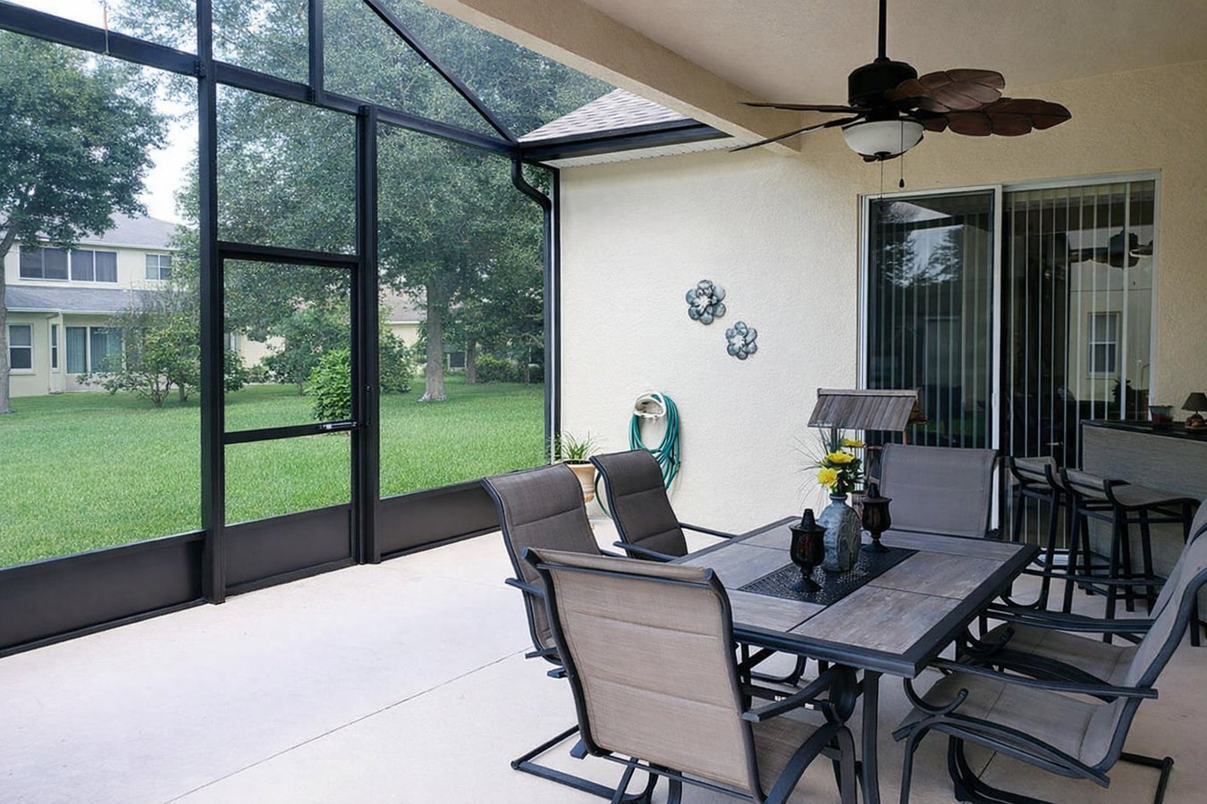 Screen room installation